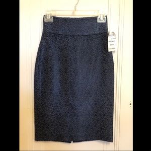 Barneys New York Navy Skirt